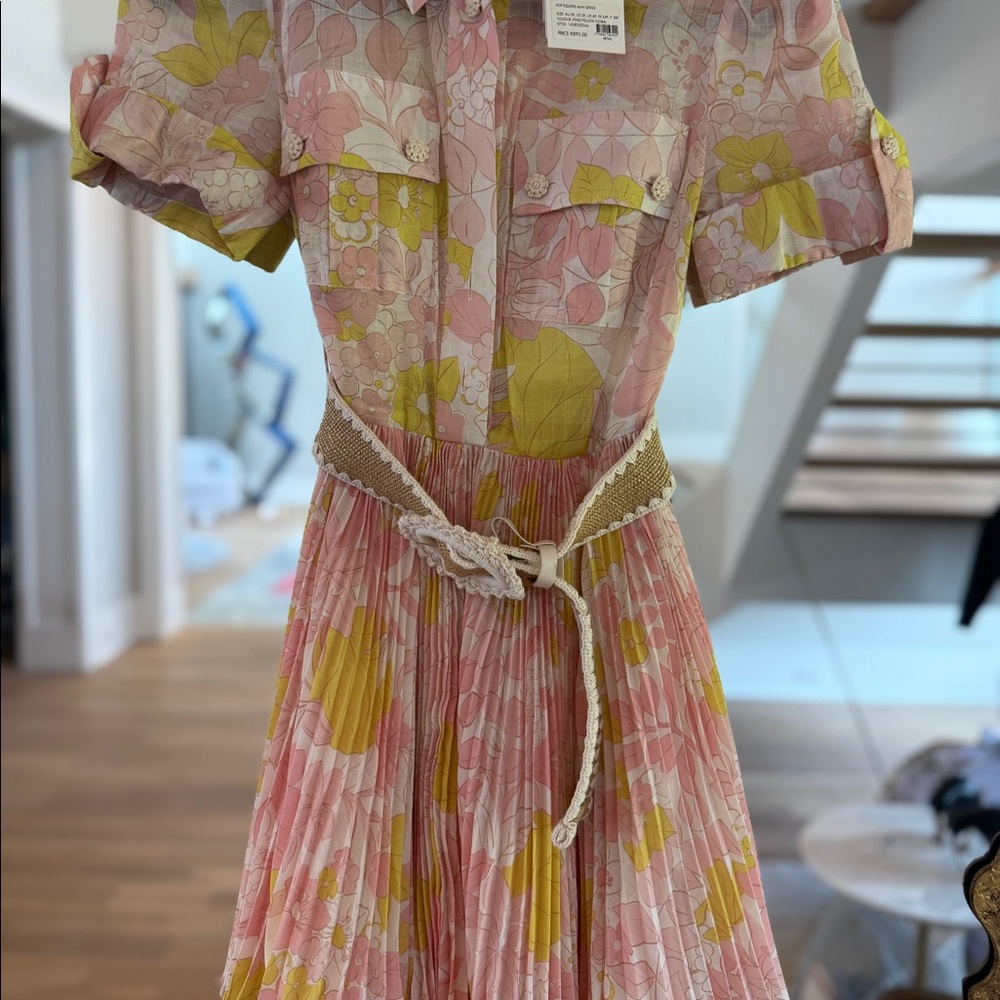 Zimmermann mini floral pink dress - Picture 2 of 4